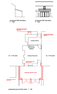 Approved with conditions: Proposed Garden Room extension, new windows and doors. - 15 Riverside Angarrack Hayle Cornwall TR27 5JD