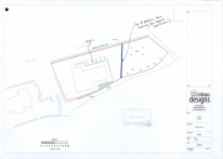 Line of protective tree fencing