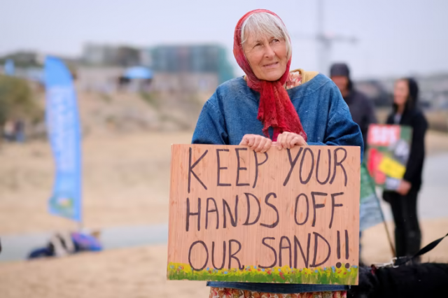 Campaigners say the development is "destroying" the coastline [Credit: BPM Media]