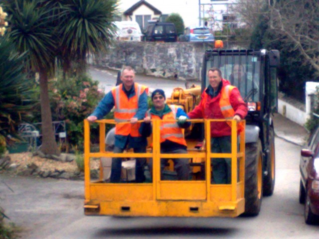 Manning the Cherry Picker Manning the Cherry Picker