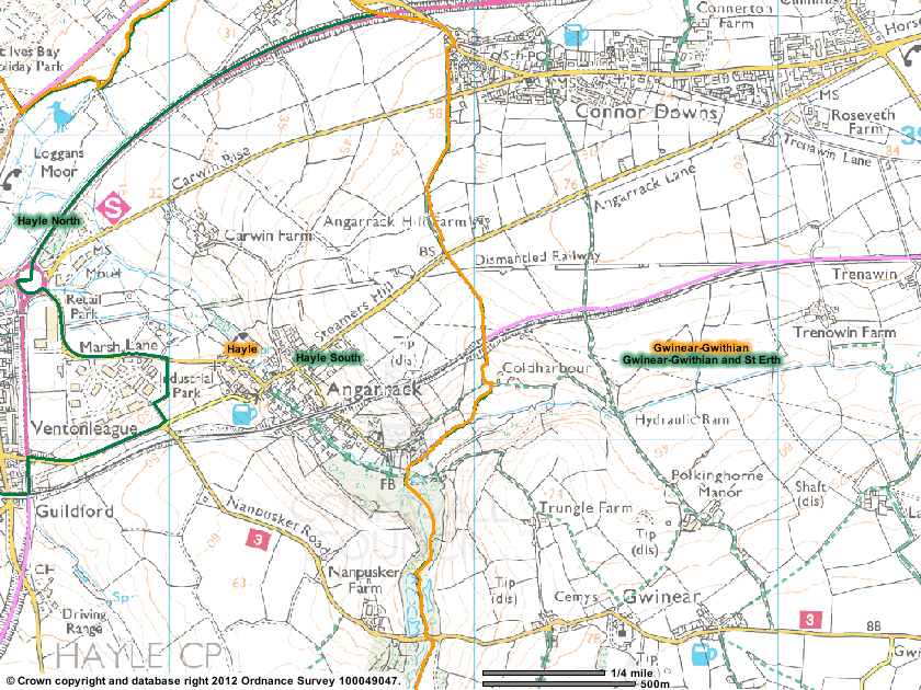 Angarrack - Boundaries - Parish, Electoral and Polling 2012